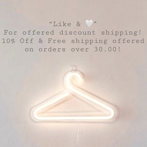 “Like & ❤️” For offered discount shipping!